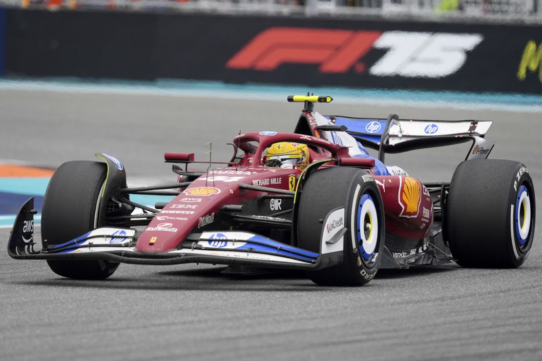 Hamilton finished eighth at the Miami Grand Prix.
