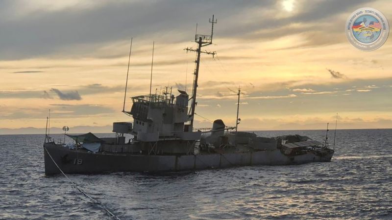 World War II-era target ship prematurely sinks before US and Philippine forces can use in drills