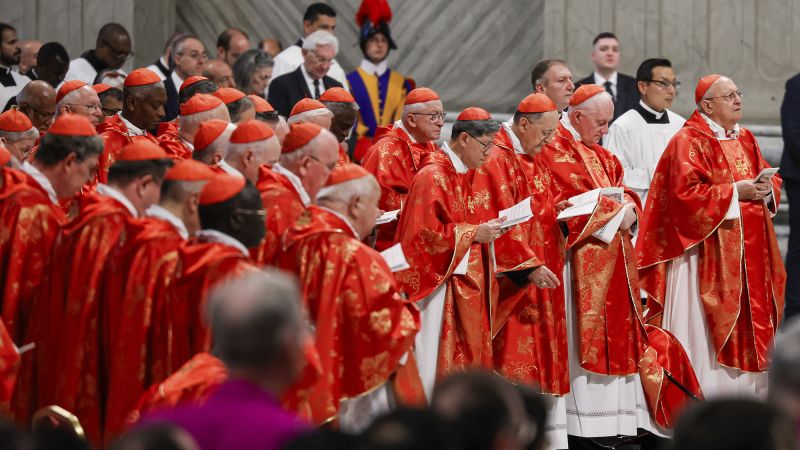 White smoke rises from Vatican as cardinals agree on Pope Francis’ successor