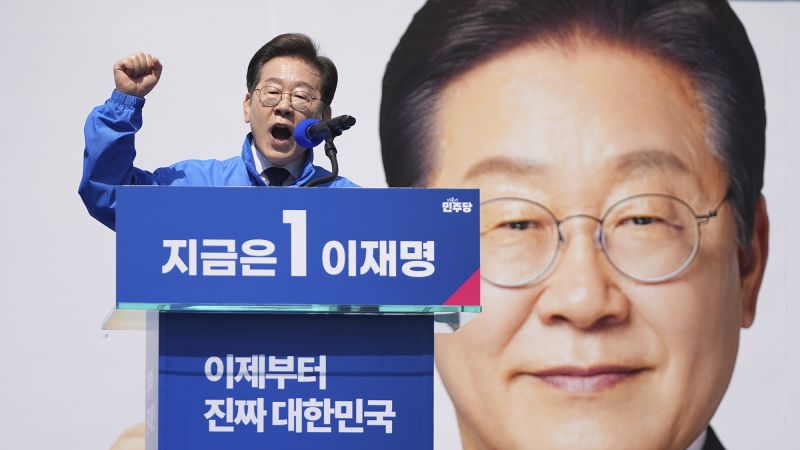 South Korea’s Lee Jae-myung projected to win election after months of political turmoil, exit poll says
