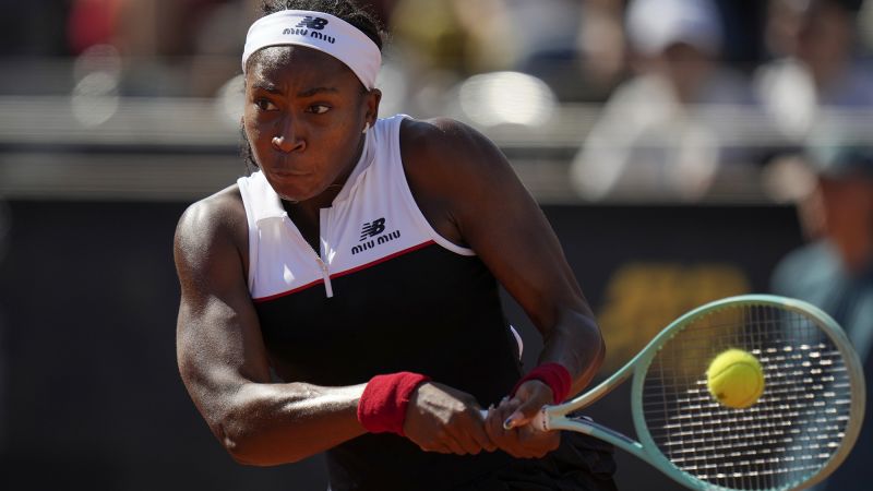 Coco Gauff makes history with dominant victory over Emma Raducanu to advance to Italian Open quarterfinals