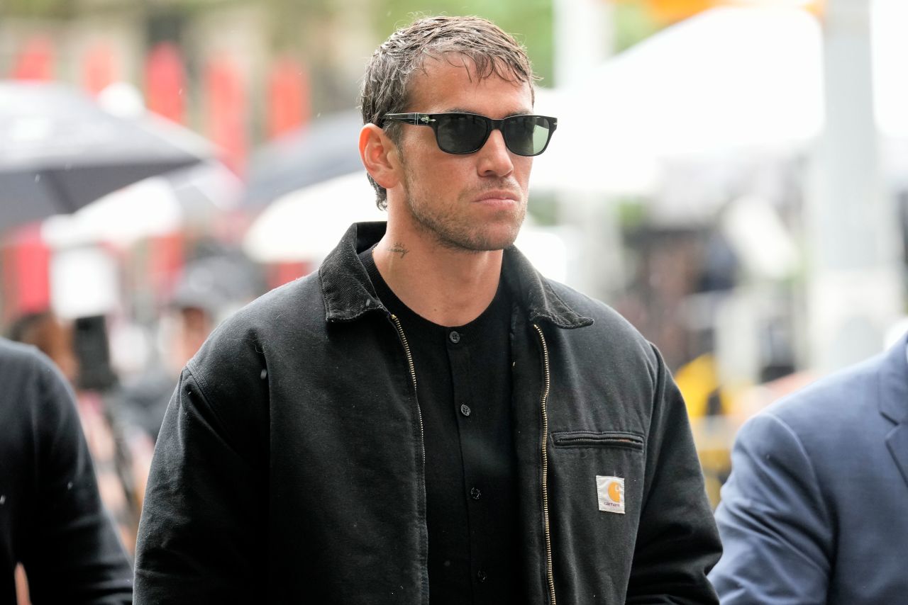 Alex Fine arrives at the courthouse in Manhattan on Tuesday.