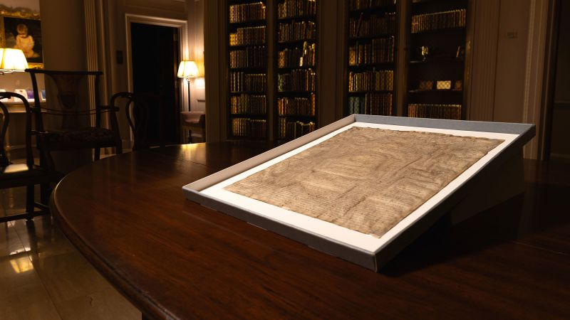 Harvard Law School bought a copy of Magna Carta for $27. Turns out, it’s actually an original | CNN