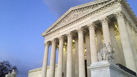 La Corte Suprema al atardecer en Washington, 13 de febrero de 2016.