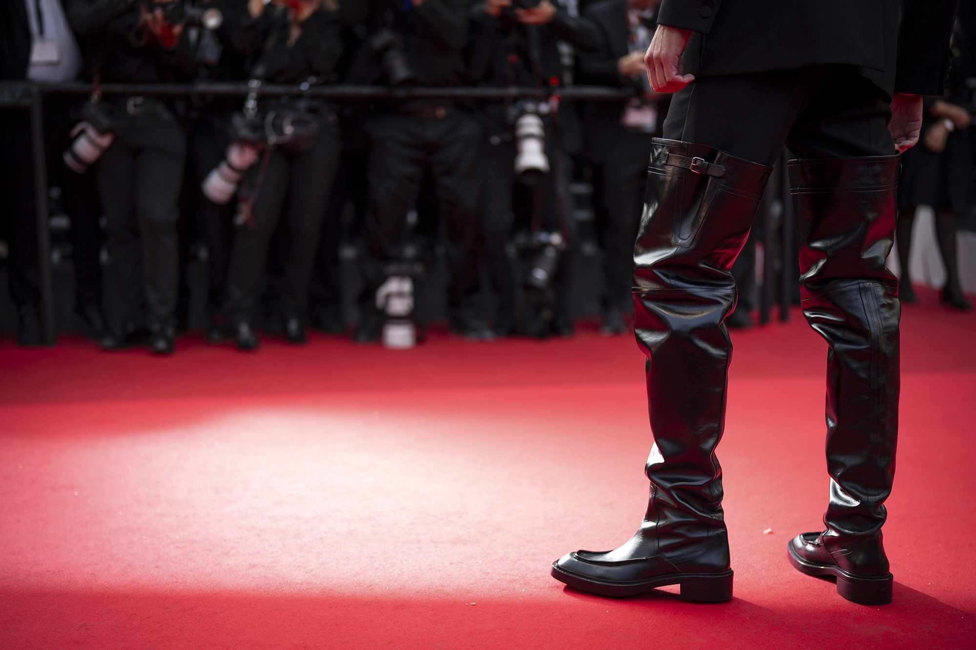 The Swedish actor's boots were a red carpet revelation. But why do we associate thigh-high boots with female sexuality?