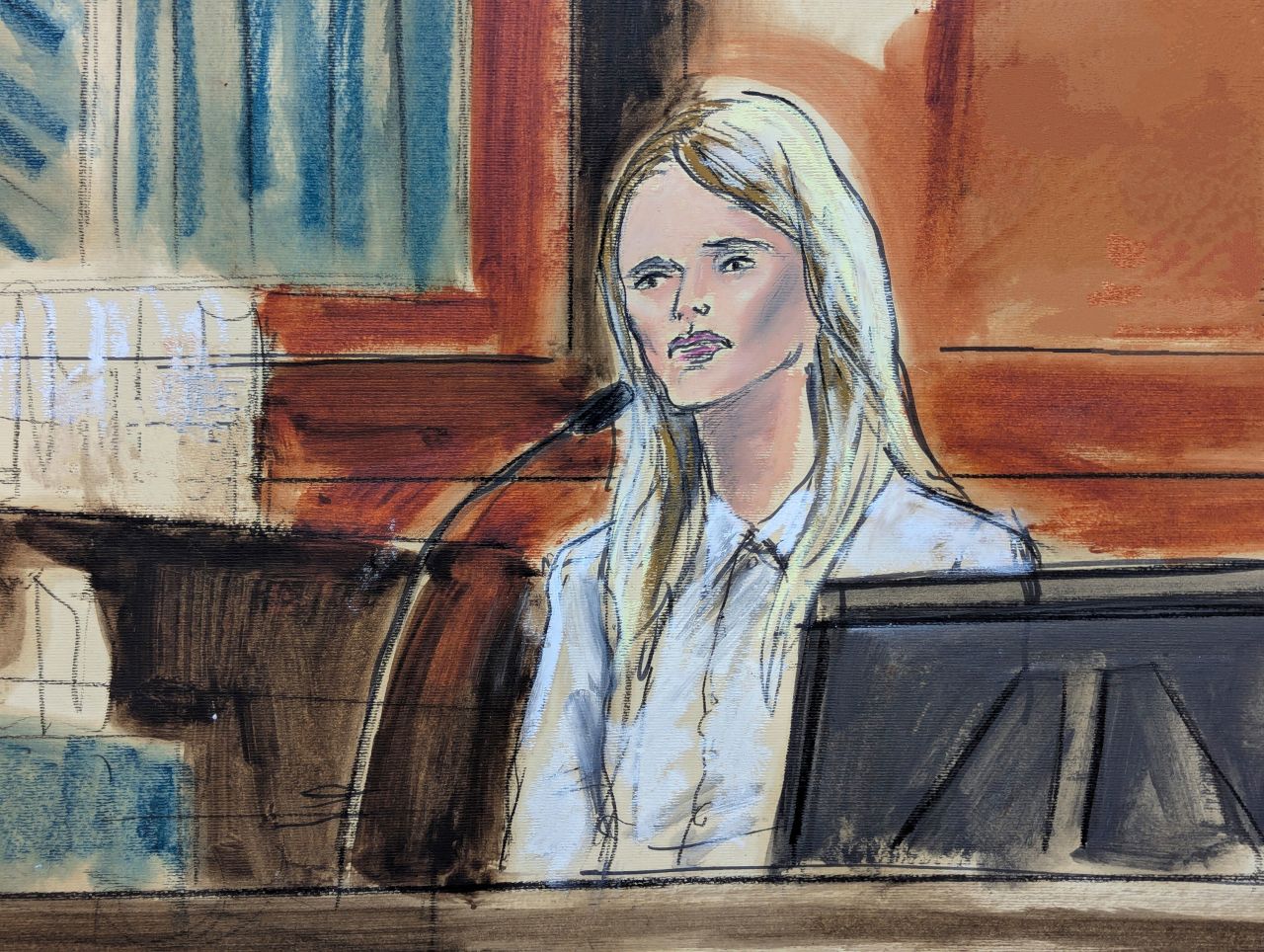 Kerry Morgan testifies in court on Monday.