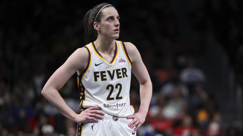 Indiana Fever guard Caitlin Clark is sidelined because of a strained left quadriceps.