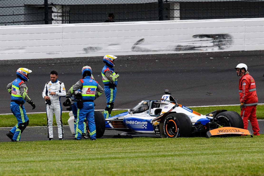 Kyle Larson failed to complete the 