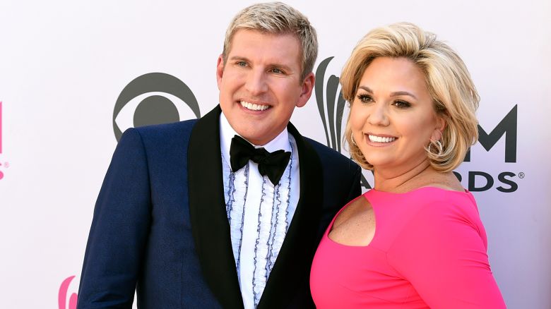 Todd Chrisley, left, and Julie Chrisley received full pardons from President Donald Trump on Tuesday, following their 2022 convictions for fraud and tax crimes.