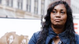 Tamara Lanier attends a news conference near the Harvard Club in New York, in March 2019.