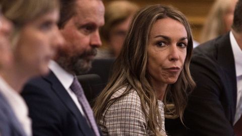 Karen Read listens during her murder trial in Norfolk Superior Court in Dedham, Massachusetts, on Tuesday.