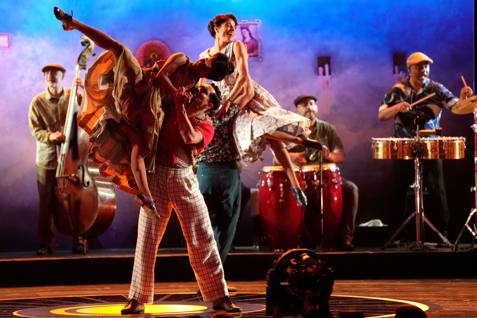The company of "Buena Vista Social Club" performs on stage.