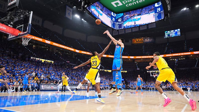 Oklahoma City Thunder easily roll past Indiana Pacers to even up NBA Finals