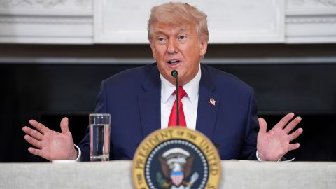President Donald Trump speaks during an "Invest in America" roundtable with business leaders at the White House, Monday, June 9, 2025, in Washington.