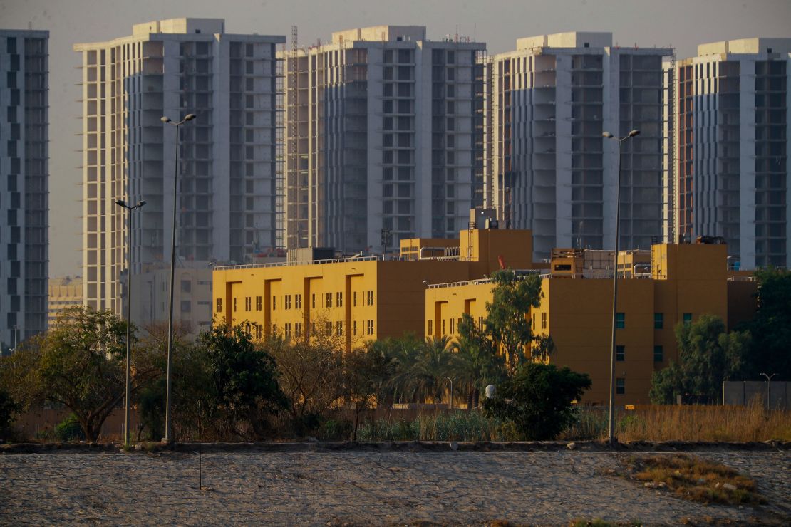 The US embassy in Baghdad, Iraq, on June 12.