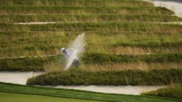 Sungjae Im found himself needing to hit out of Oakmont Country Club's famed "Church Pews" bunker during the first round of the US Open golf tournament on Thursday.