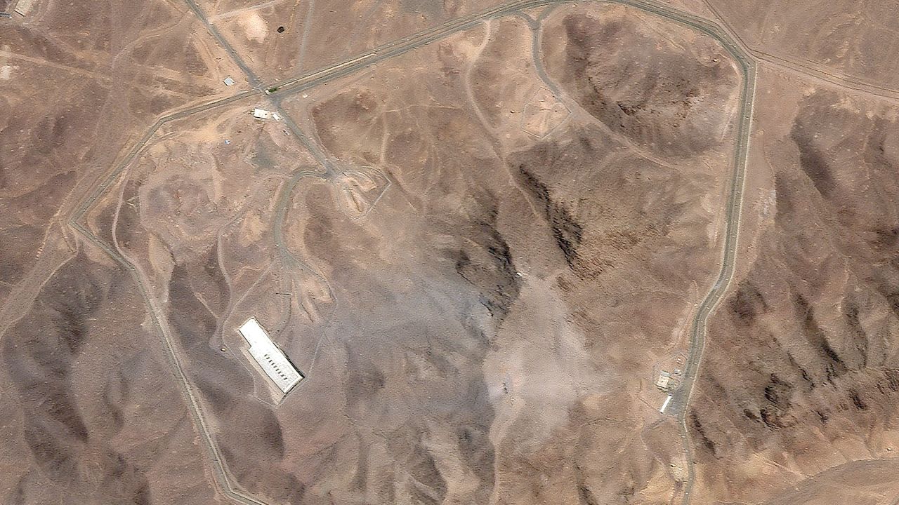 This satellite picture by Planet Labs PBC shows Iran's underground nuclear enrichment site at Fordow, after a US airstrike targeted the facility on Sunday, June 22, 2025.