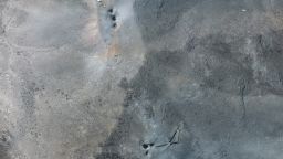 This satellite image provided by Maxar Technologies shows a close up view of holes and craters on a ridge at Fordo enrichment facility in Iran after U.S. strikes, Sunday, June 22, 2025.
