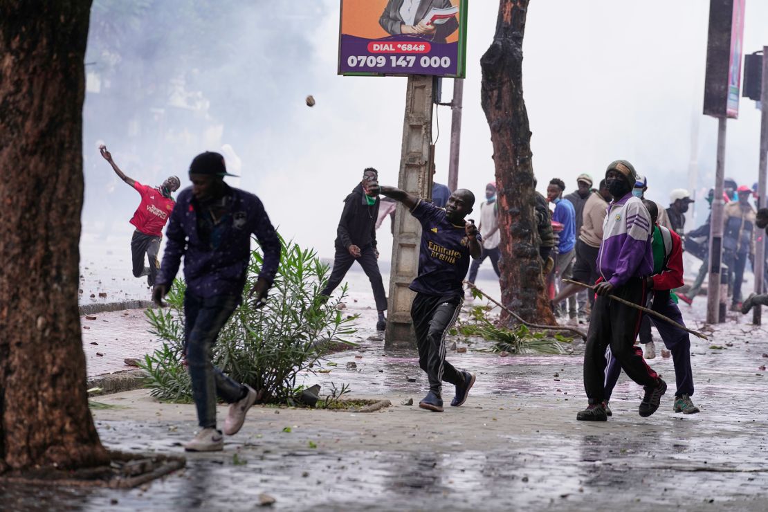 People protested on the one-year anniversary of deadly anti-tax demonstrations.