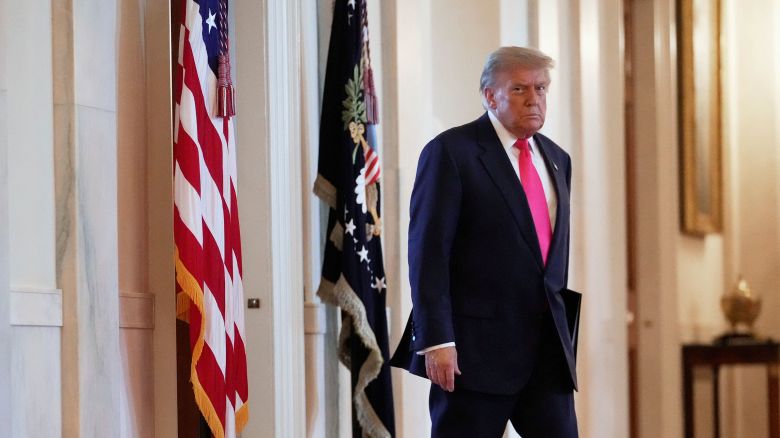 President Donald Trump walks to speak at an event to promote his domestic policy and budget agenda in the East Room of the White House on Thursday, June 26, 2025.