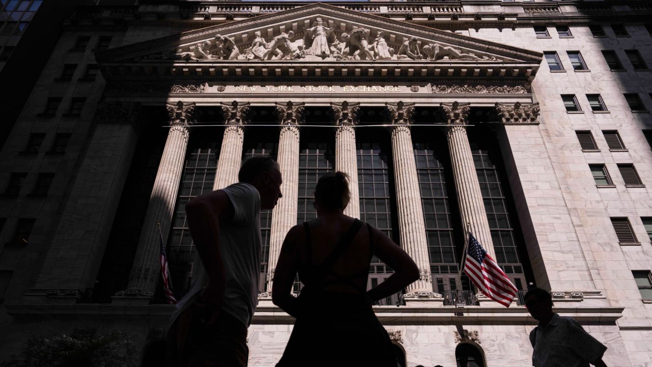People look at the New York Stock Exchange on Monday, June 30, 2025, in New York.
