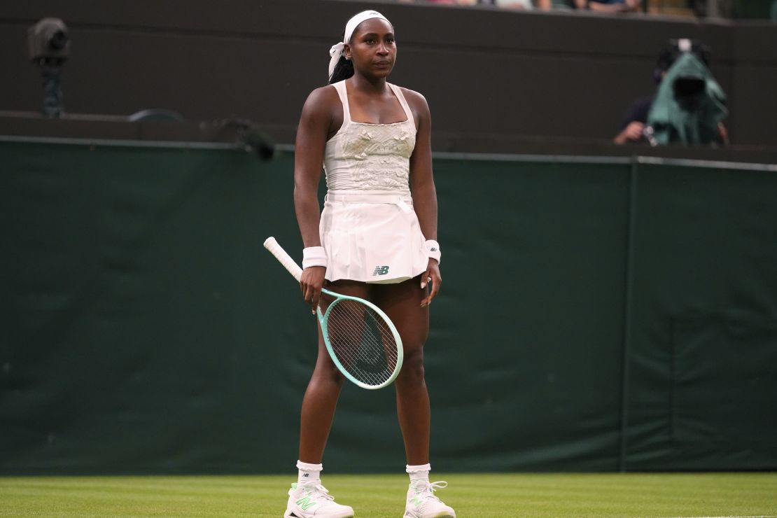 Coco Gauff struggled to find her form throughout Tuesday's match.