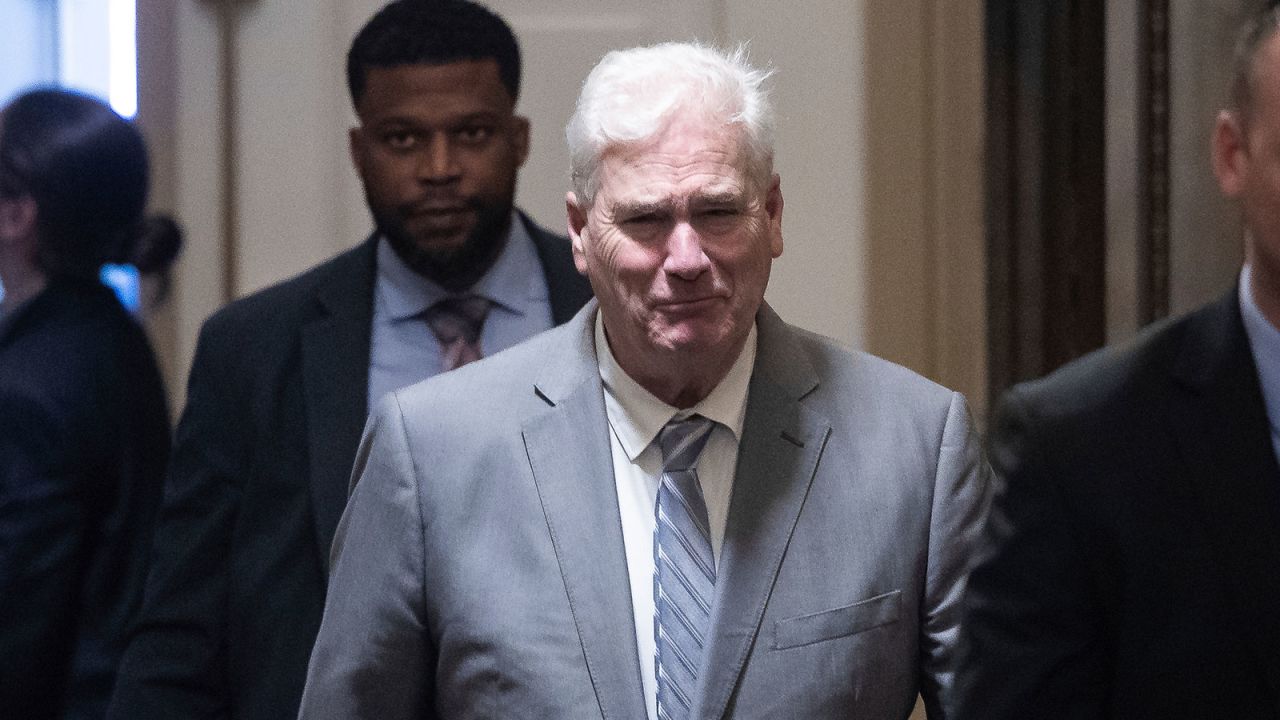 House Majority Whip Tom Emmer arrives at the US Capitol on Wednesday. House Majority Whip Tom Emmer arrives at the US Capitol on Wednesday.
