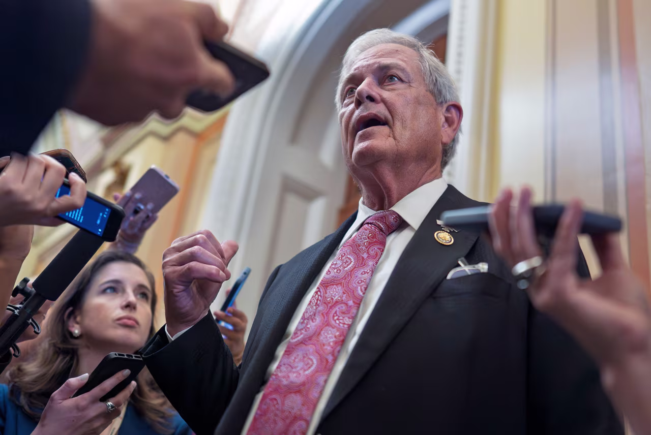 Rep. Ralph Norman speaks to reporters on Wednesday.