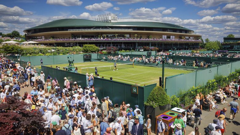 General views of The All England Lawn Tennis & Croquet Club, Wimbledon, London on Thursday, July 3, 2025. Photo by Patrick Hamilton/Sipa USA)(Sipa via AP Images)