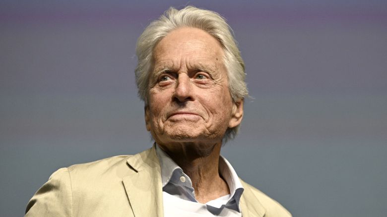 Michael Douglas attended the Karlovy Vary International Film Festival on Sunday.