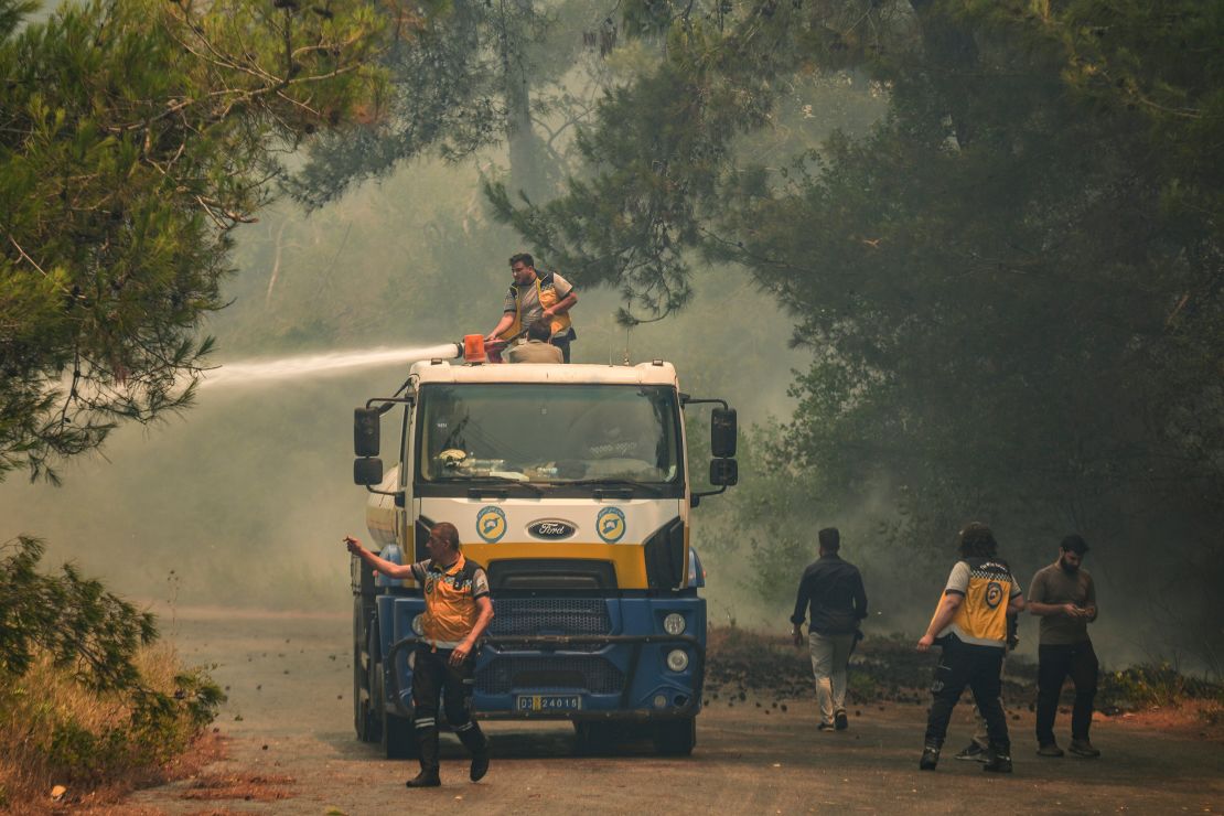 Wildfires sweep through forests in drought-hit Syrian coast in major test for new government