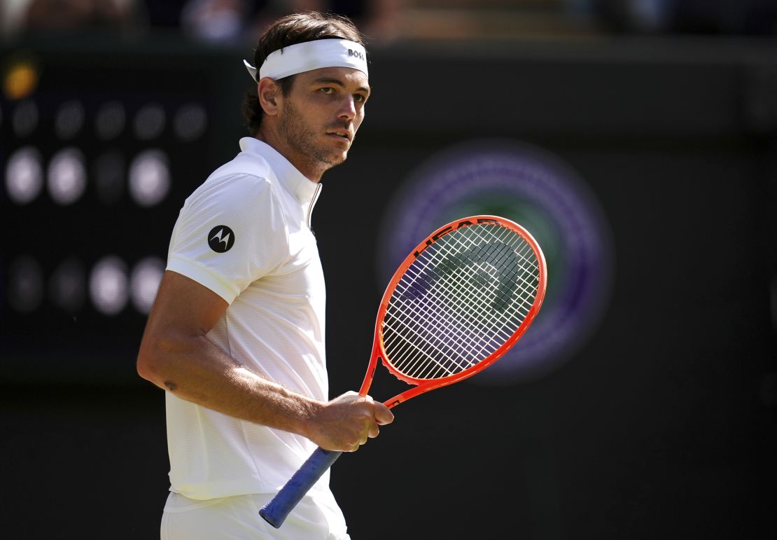 American Taylor Fritz went on to win the match and will now play in the semifinals.