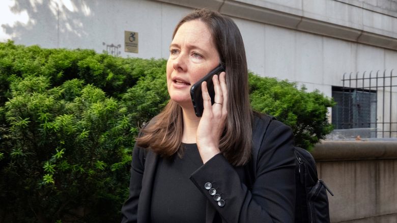Assistant U.S. Attorney Maurene Comey is outside court during the Sean "Diddy" Combs' sex trafficking trial, June 3, 2025.
