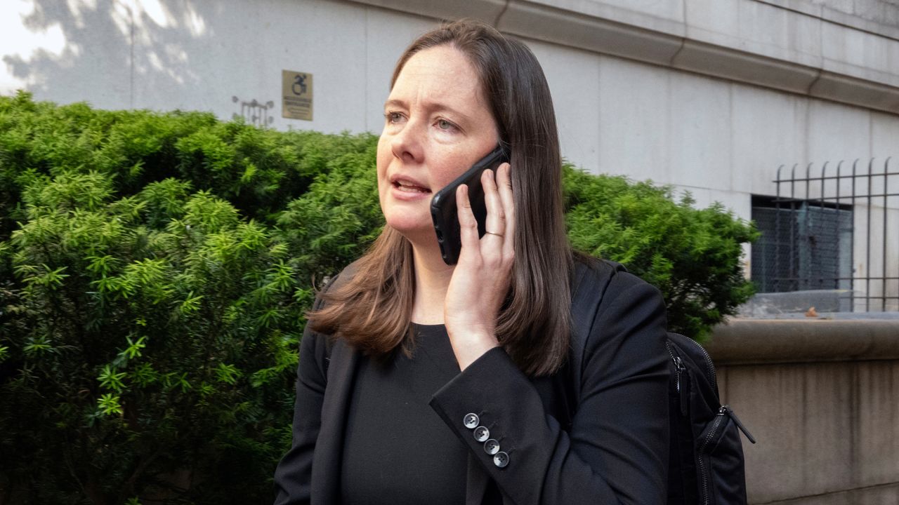 Assistant U.S. Attorney Maurene Comey is outside court during the Sean "Diddy" Combs' sex trafficking trial, June 3, 2025.