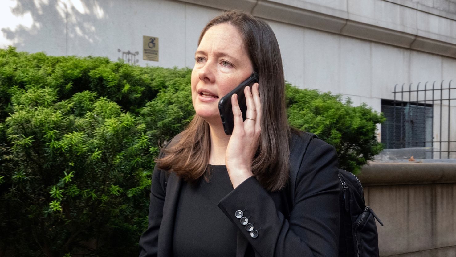 Assistant U.S. Attorney Maurene Comey is outside court during the Sean "Diddy" Combs' sex trafficking trial, June 3, 2025.