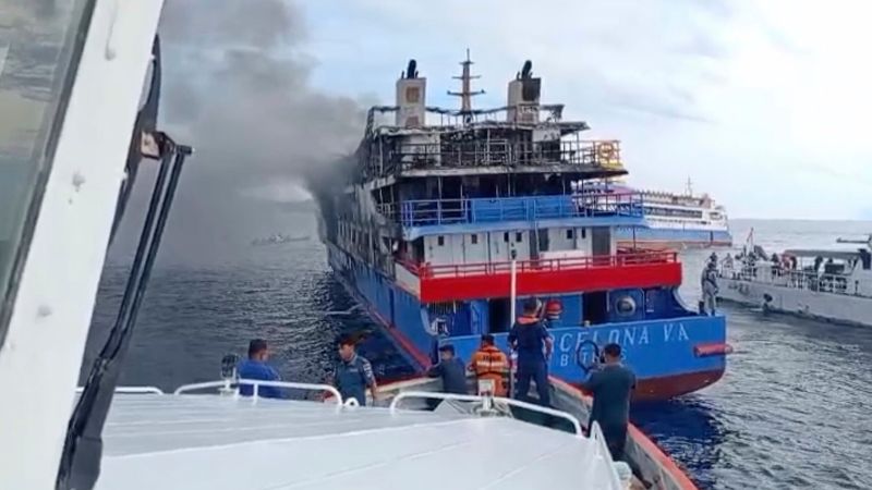 Indonesian passenger ferry catches fire at sea, killing at least 5 Indonesian passenger ferry catches fire at sea, killing at least 5