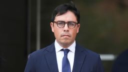Dr. Salvador Plasencia, center, and his attorneys Debra S. White, left, and Karen L. Goldstein, leave federal court on Wednesday, July 23, 2025 in Los Angeles, after pleading guilty to giving ketamine to Matthew Perry, leading up to the actor's 2023 overdose death.