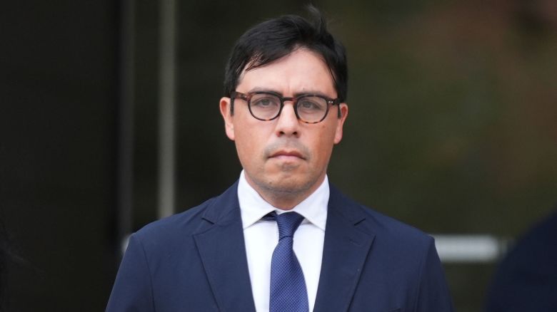 Dr. Salvador Plasencia, center, and his attorneys Debra S. White, left, and Karen L. Goldstein, leave federal court on Wednesday, July 23, 2025 in Los Angeles, after pleading guilty to giving ketamine to Matthew Perry, leading up to the actor's 2023 overdose death.