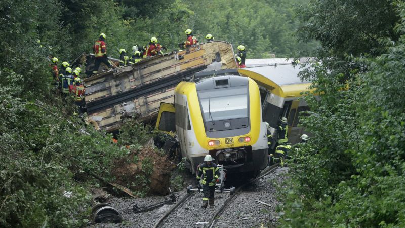 Passenger train derails in Germany killing at least 3 people Passenger train derails in Germany killing at least 3 people