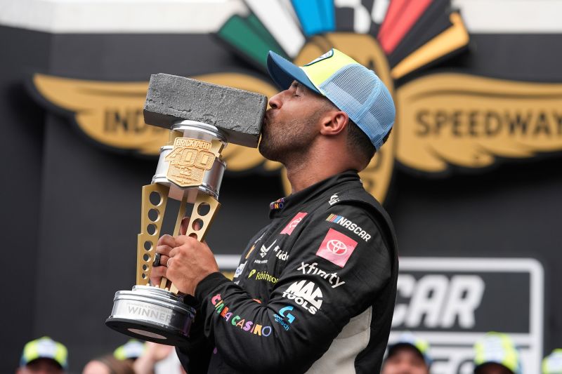 Bubba Wallace becomes first Black driver to win a major race on