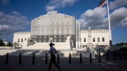 The U.S. Supreme Court building is seen in Washington, DC, on August 11.