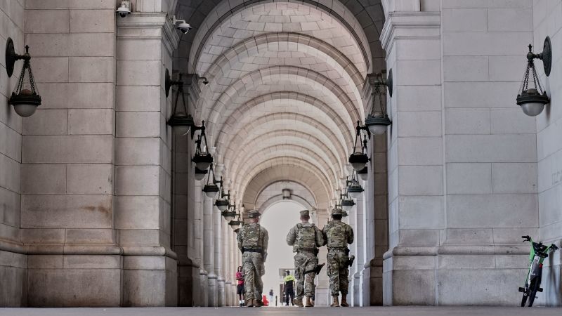Man charged with felony assault for allegedly spitting on two National Guard soldiers in DC