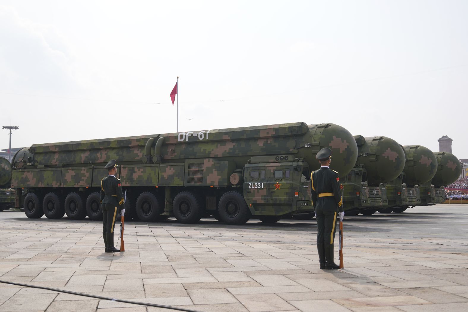 DF-61 missiles on display.