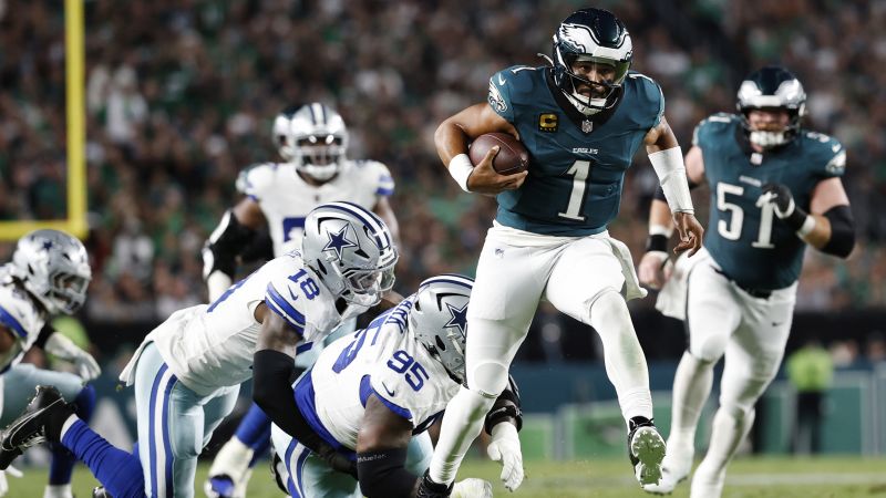 Philadelphia Eagles outlast Dallas Cowboys in NFL season opener that started with spit seen around the world | CNN