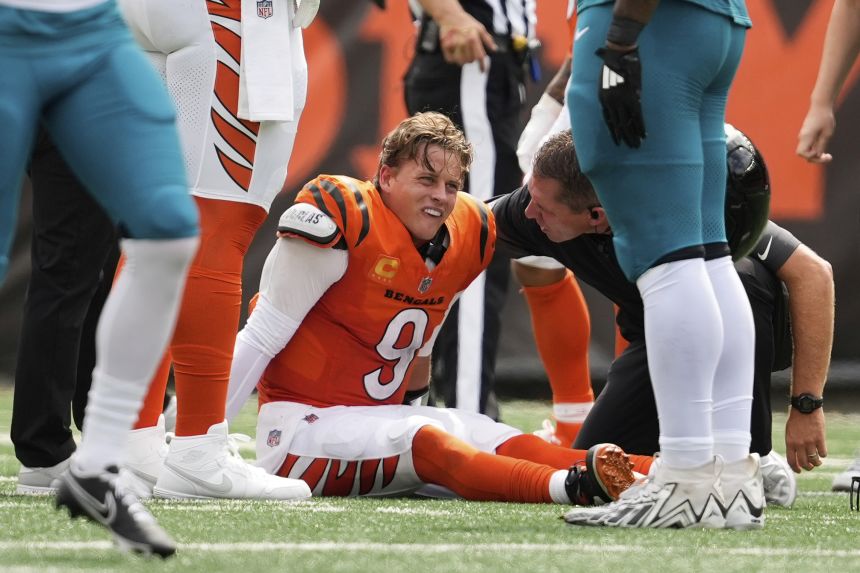 Cincinnati Bengals quarterback Joe Burrow suffered a turf toe injury in the win over the Jacksonville Jaguars.