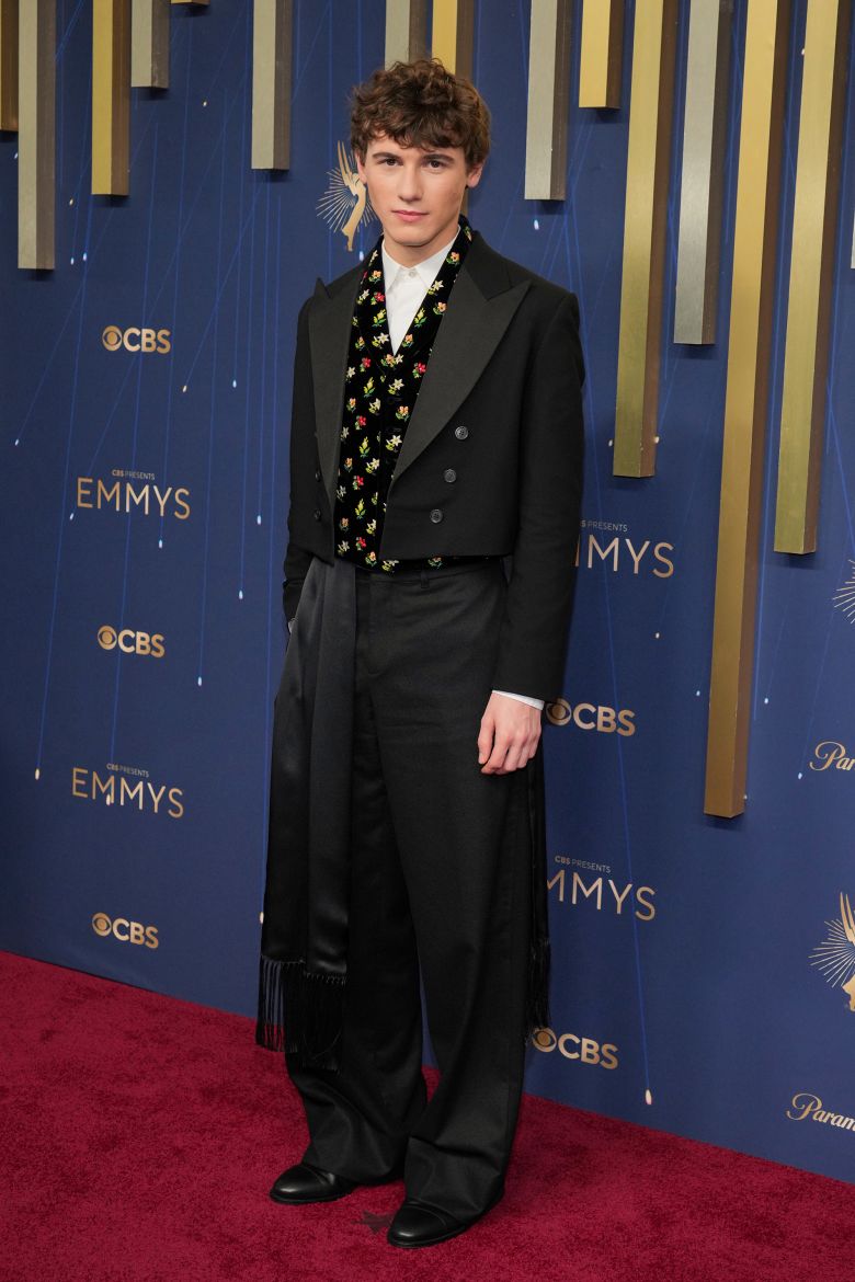 Sam Nivola in a spin on the classic tux.