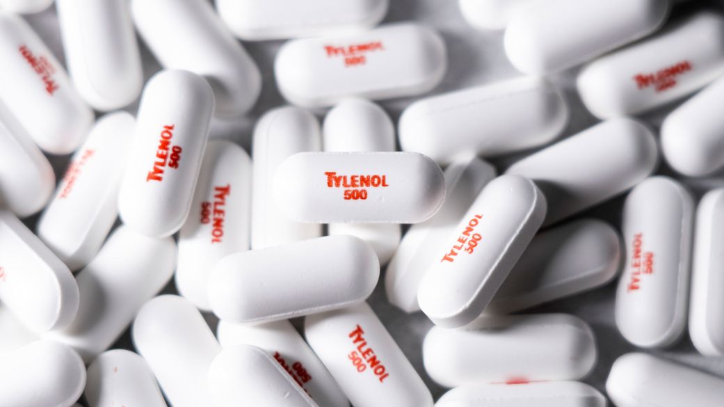 Tablets and bottles of Tylenol are taken in Brooklyn, NY, on September 21, 2025, as reports emerge of the Trump administration labeling such drugs a cause of autism in pregnant mothers. (Photo by Meir Chaimowitz/NurPhoto via AP)