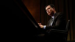 FBI Director James Comey testifies on Capitol Hill in Washington, May 3, 2017.