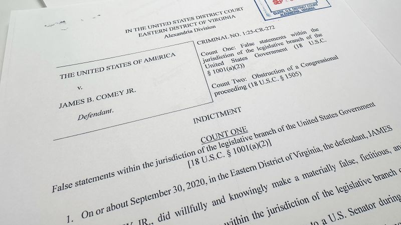 What to know about the James Comey indictment and what happens next