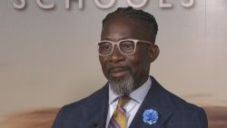 This photo provided by WOI Local 5 News in September 2025 shows Des Moines schools Superintendent Ian Roberts.